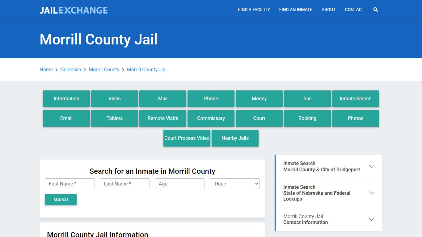 Morrill County Jail Roster Lookup, NE, Inmate Search